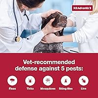 Vista 5 de K9 Advantix II - Tratamiento y prevención de pulgas, garrapatas y mosquitos recomendado por veterinarios, para perros extragrandes de más de 55
