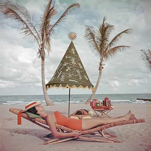 Impresión Slim Aarons Palm Beach Idyll Florida | FORMATO GRANDE | Foto de galería, Palm Springs, regalo del día de la madre, arte de pared de baño,