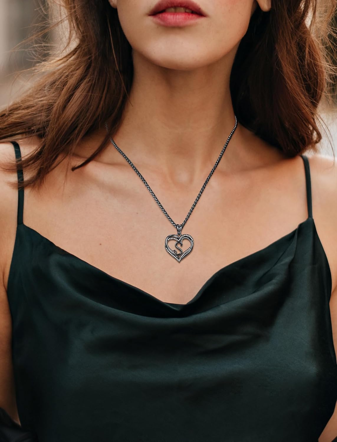 INFUSEU Unique Initial Necklaces for Women Girls Small Heart Letter Jewelry, Meaningful Personalized Gifts - Image 4