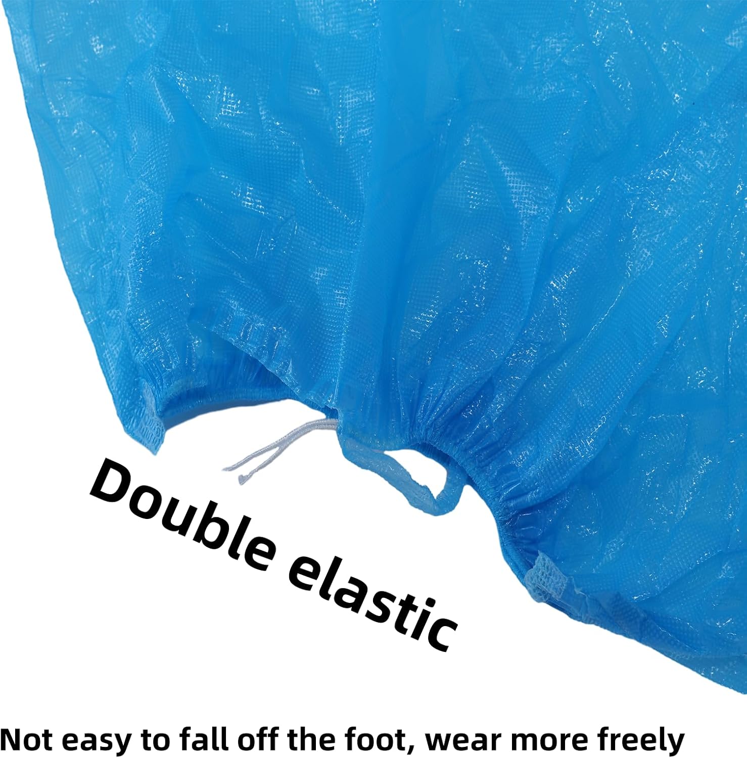 Shoe Covers Disposable Non Slip - 100 (50 Pairs), Waterproof and Recyclable Shoe Booties Covers for Indoors, Disposable Shoe Covers Fits Up To US Men's 11 and Women's 13 image 5