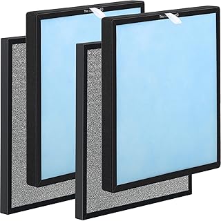 2 Sets Replacement Filters Compatible with Hathaspace Air Purifier Filters HSP001