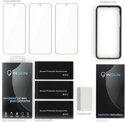 Miniatura 8 de Inskin Screen Protector for Samsung Galaxy S21 FE 4G/5G SM-G990 6.4 inch - 3-Pack, Tempered Glass, Ultrasonic Fingerprint Compatible, Case-Friendly