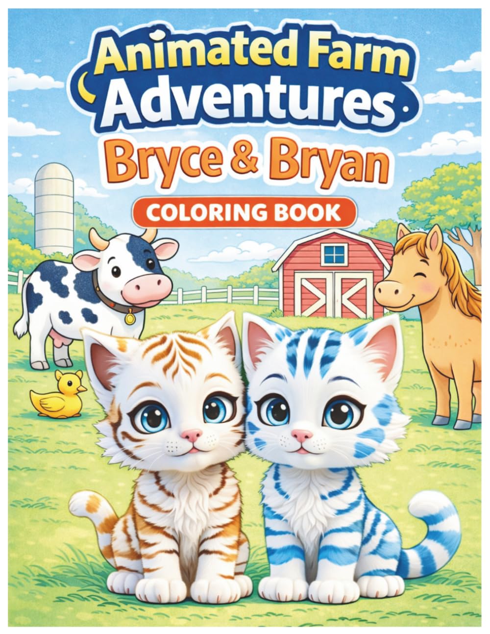 Animated Farm Adventures Bryce & Bryan Coloring Book: Animated Farm Adventures Series