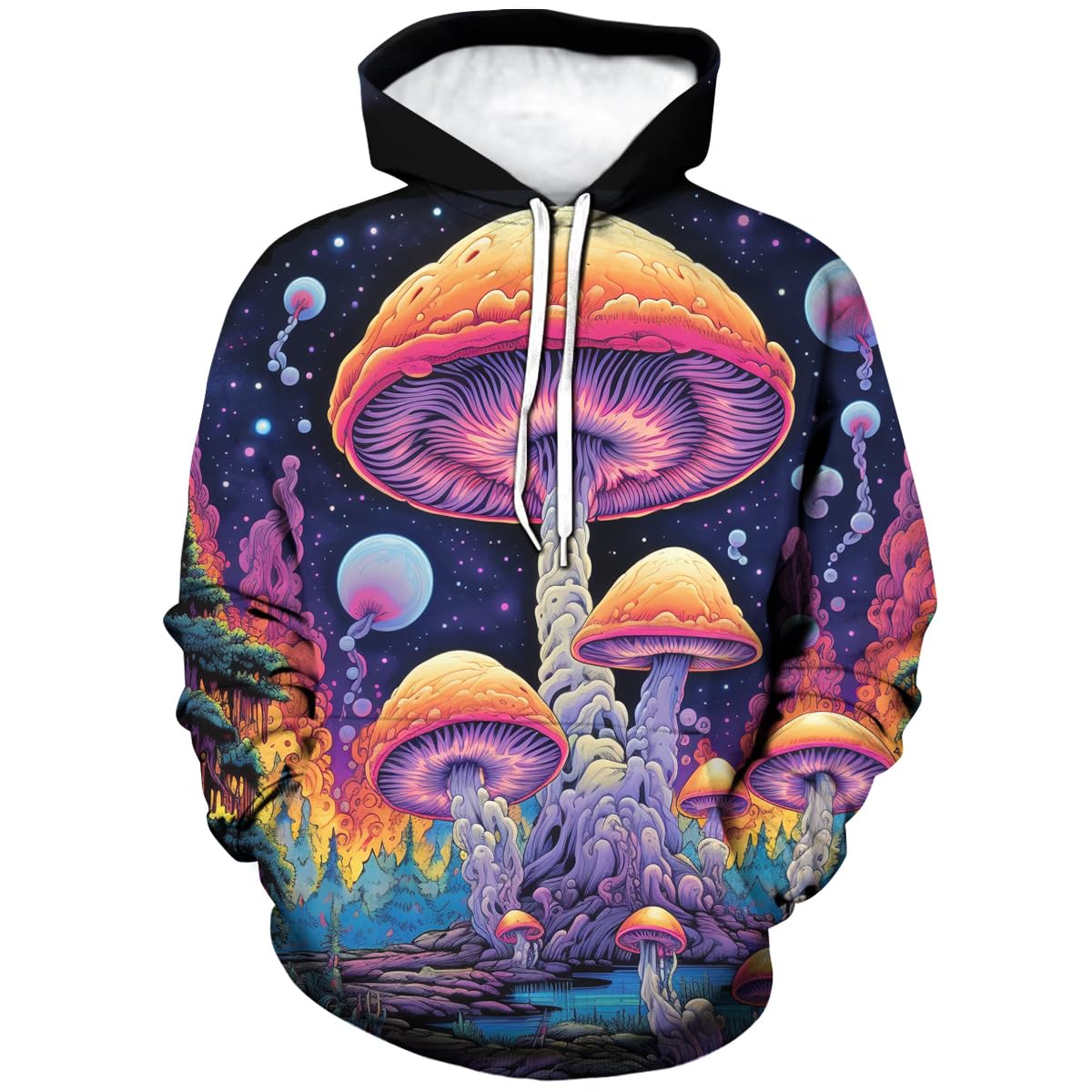 GirrenMen's Coloful 3D Printed Starry Sky Hoodies Novelty Graphic Hoodie Fashion Star Sweatshirt
