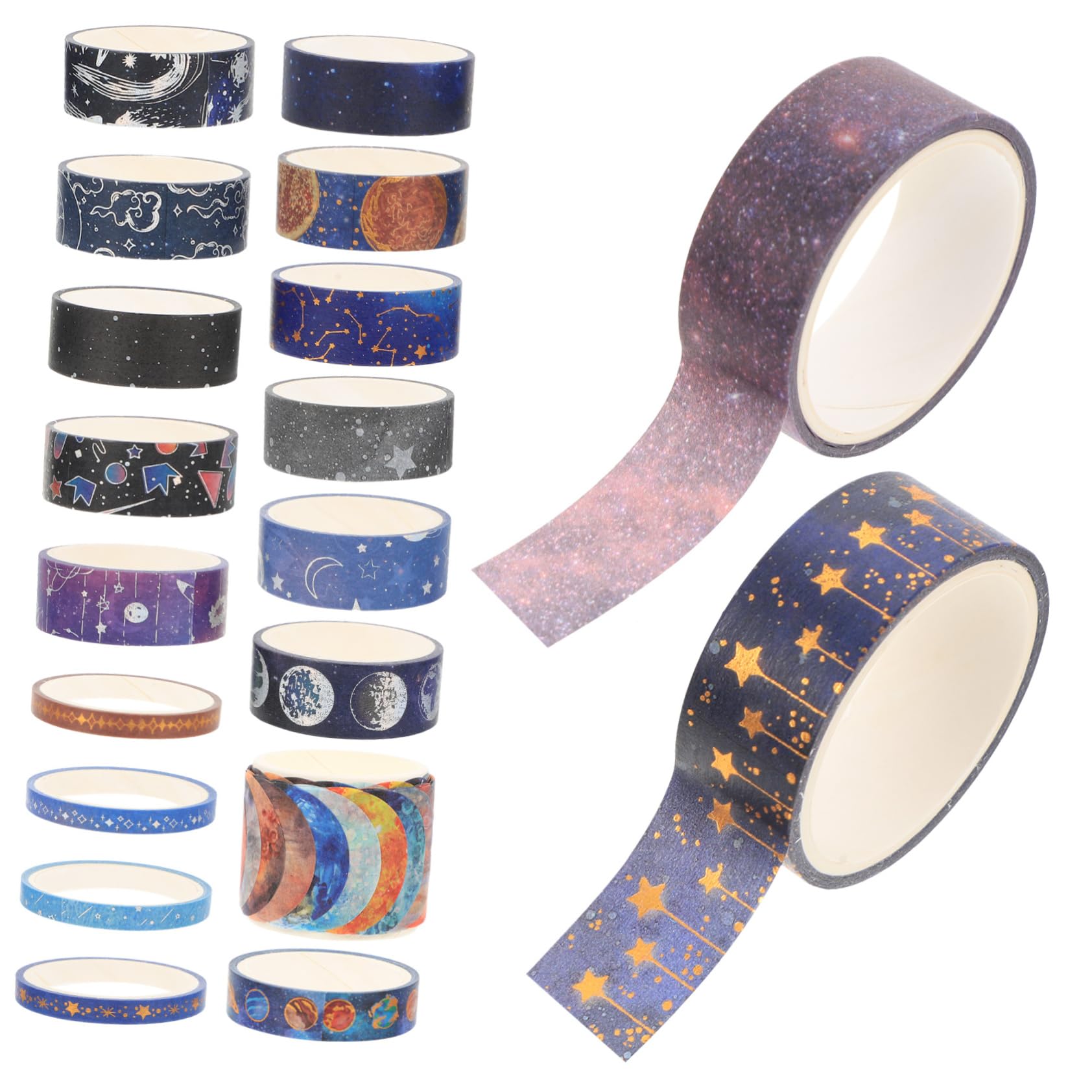 STOBOK 3 Sets Einzigartige Geschenkaufkleber Washi Tapes Für Scrapbooking Dekoratives Und Basteln 19 Rollen * 3