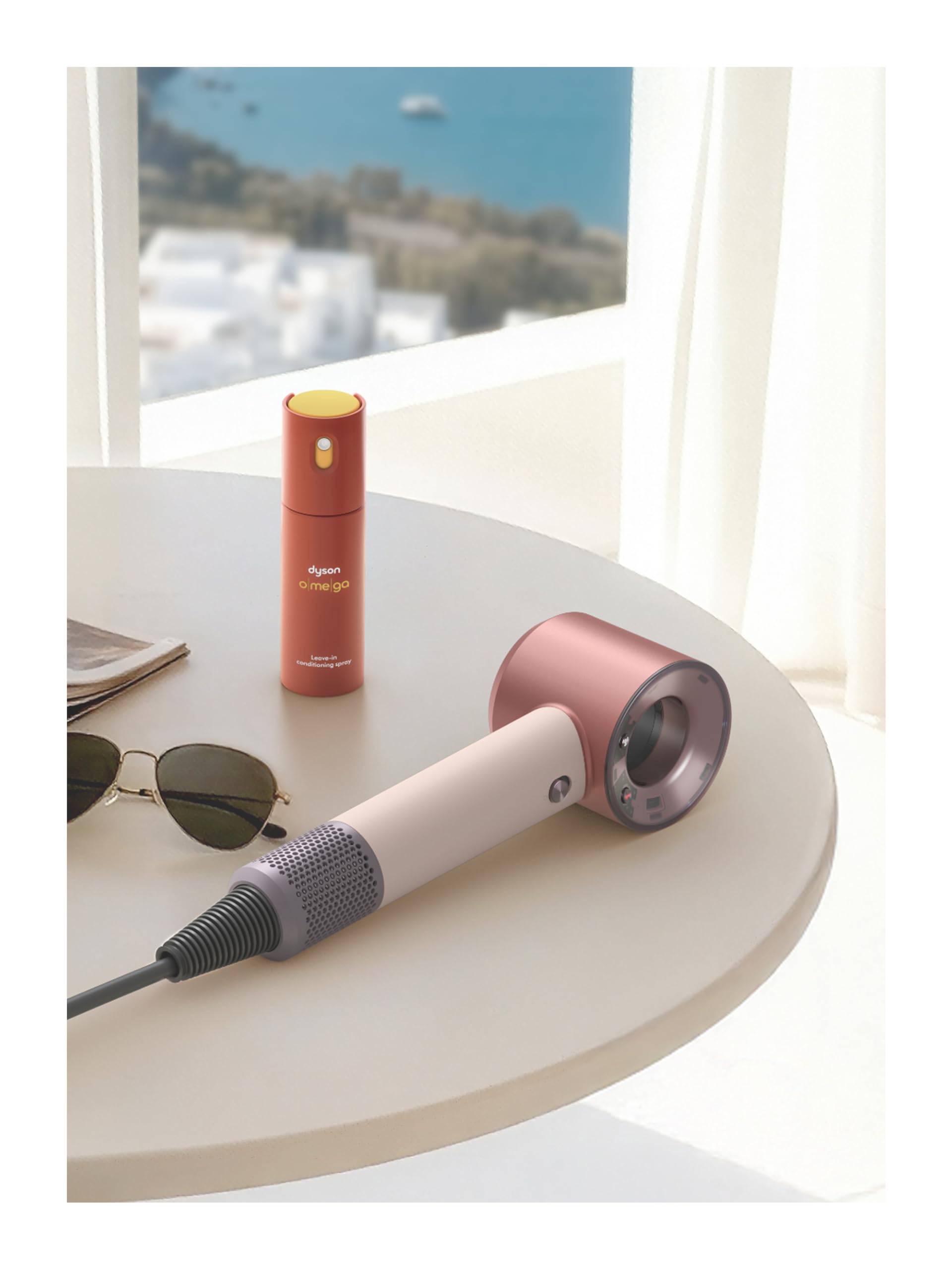 Dyson Supersonic Travel™ Secador de Pelo – Compacto & Ligero, Secado Rápido, 1220W, Voltaje Universal, Control Inteligente de Calor, Compatible con Accesorios Supersonic, Ceramic Pink