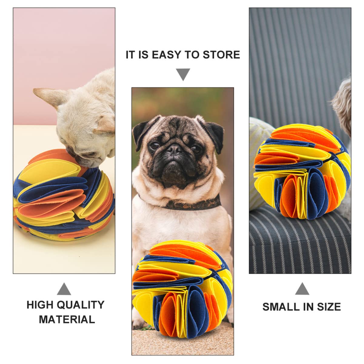 Mipcase 3 Stücke Hund Puzzle Spielzeug Langsam Feeder Haustier Spielzeug Sicher Filz Material Snuffle Für Hunde Für Den Einsatz