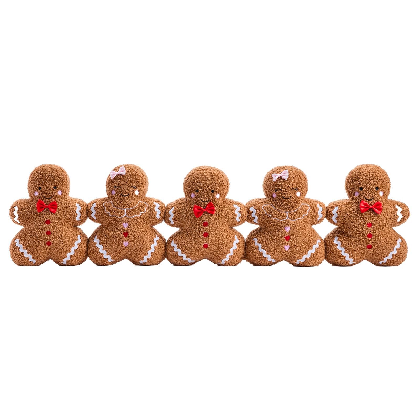 OHS Brown Gingerbread Man Door Draught Excluder 90cm Cold Air Noise Blocker
