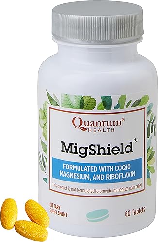 Quantum Health MigShield - Suplemento de magnesio con riboflavina y CoQ10 ayuda a promover la función adecuada del cerebro, corazón y músculos,