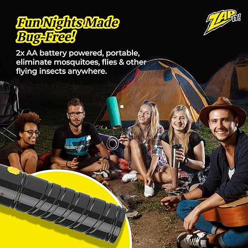Miniatura 6 de ZAP IT! Bug Zapper - Mosquitera con batería (2 x AA), matamoscas y antiinsectos - 4000 V - Seguro al tacto (padre)