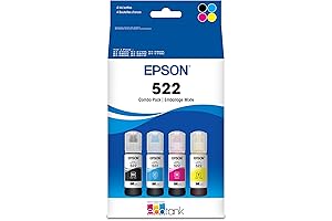 Epson ET-4850 EcoTank Printer Ink Ultra-High Capacity Bottle Black & Color Combo...