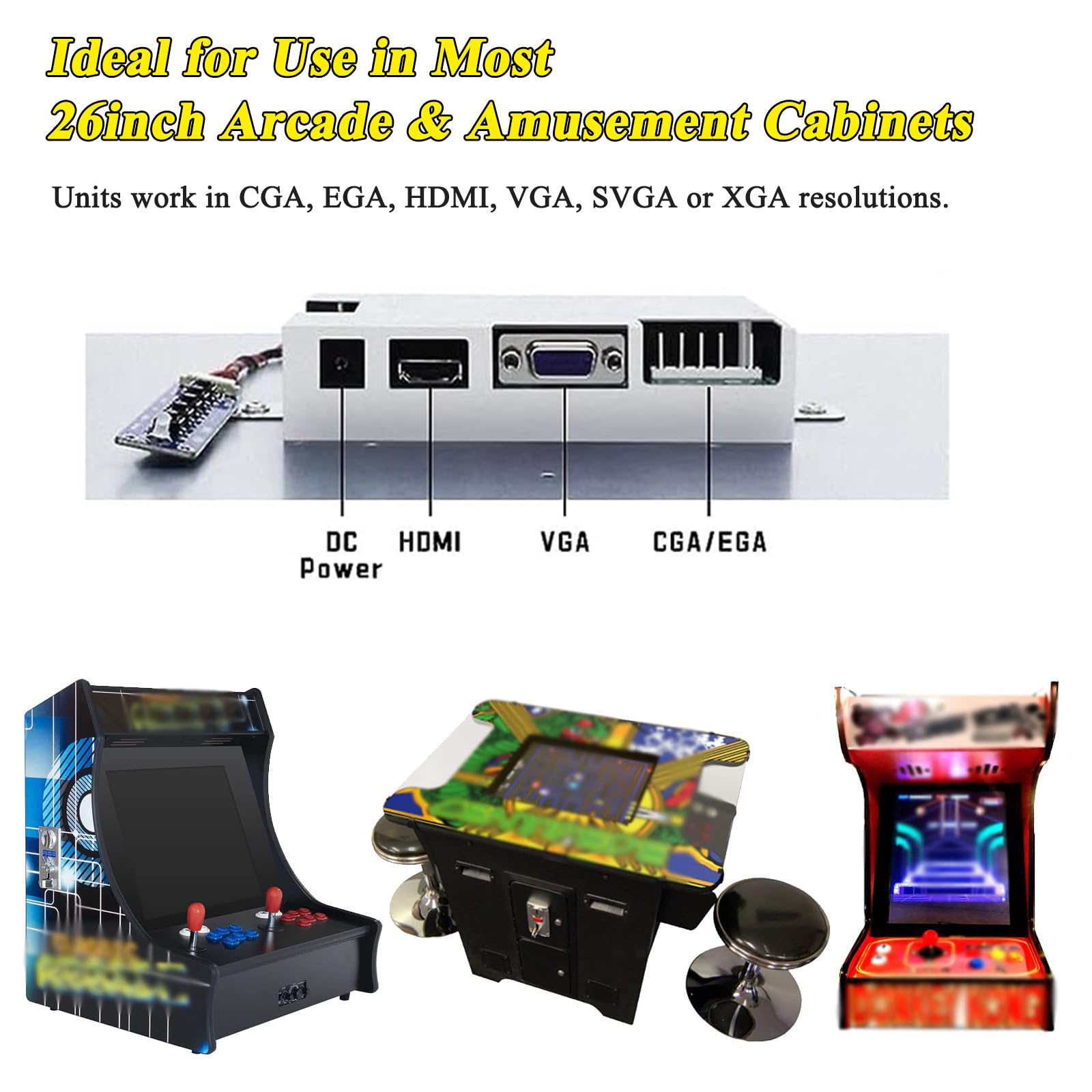 Amazon.com: UNICO 26inch Arcade Replacement Monitor with Mounting