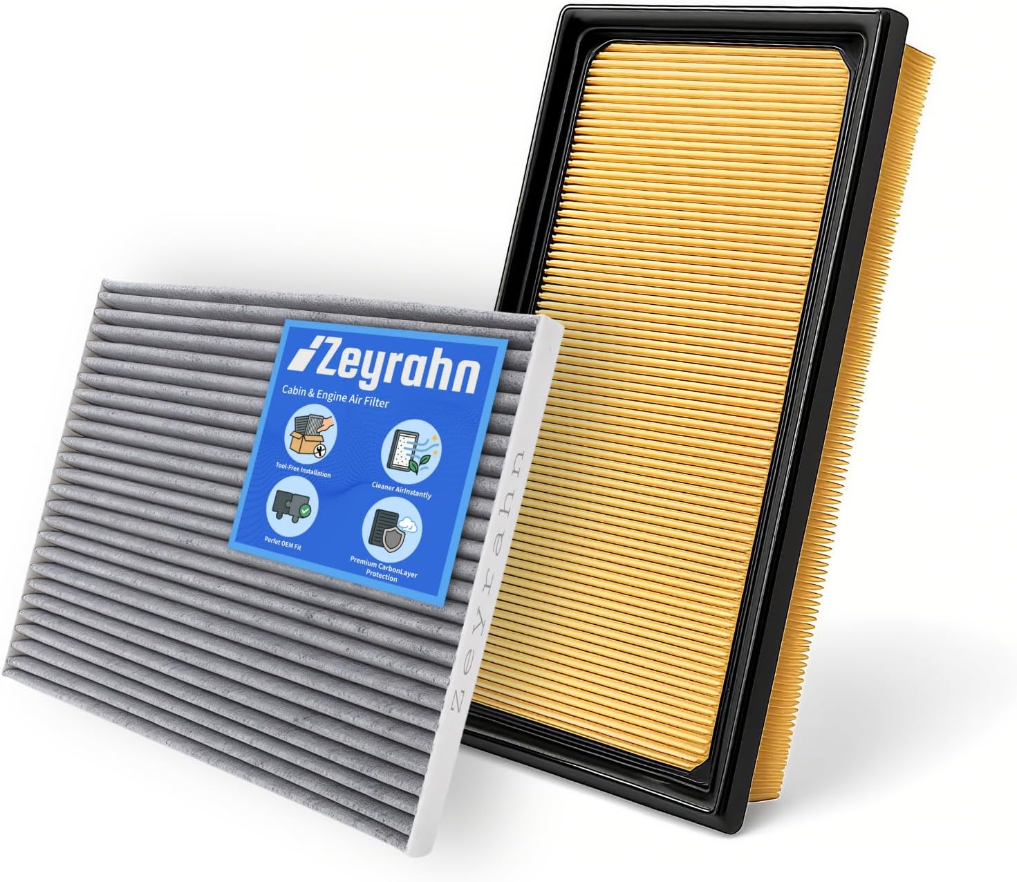 Cabin & Engine Air Filter Kit for Toyota RAV 4 Hybrid 2019-2025, Highlander Hybrid 2020-2024, Camry Hybrid 2018-2025, Avalon Hybrid 2019-2022