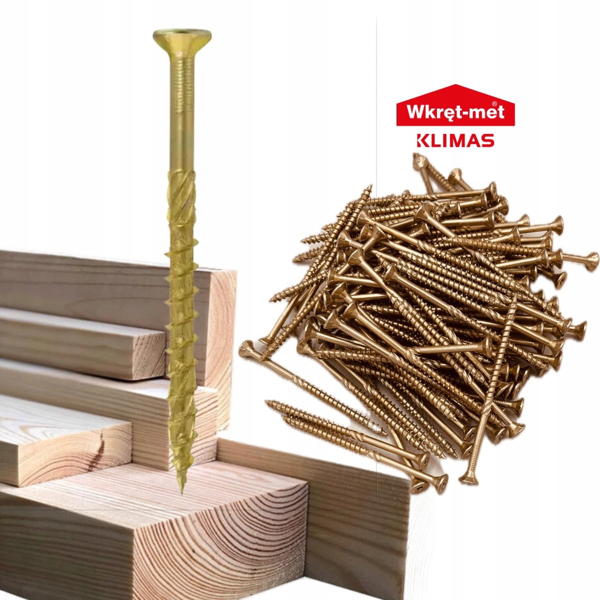 Image secondaire de Lot de 200 vis TORX galvanisées pour aggloméré - Ø 5 x 100 mm