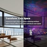 Vista 5 de Proyector de estrellas, proyector de luz de galaxia, proyector estrellado de astronauta con control remoto, temporizador y luz nocturna de cielo