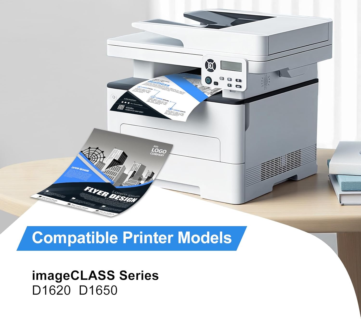 121 Black Toner Cartridge High Yield Replacement for Canon 121 CRG-121 Black Toner Cartridges Compatible for Canon ImageCLASS D1650 D1620 Laser Printer Ink All-in-One Copier Scanner,4-Pack with chip