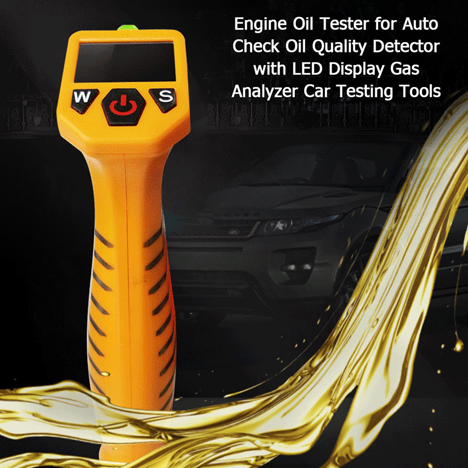Testeur D' Moteur, Détecteur de qualité d' moteur Contrôle automatique de la qualité Détecteur d'analyseur d'outil de Diagnostic avec LED Gaz Améalyseur D'automobiles Outils