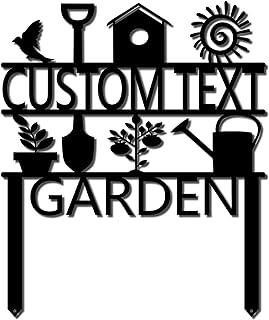 Custom Garden Sign, Garden Sign, Personalized Garden Sign, Garden Stake ...