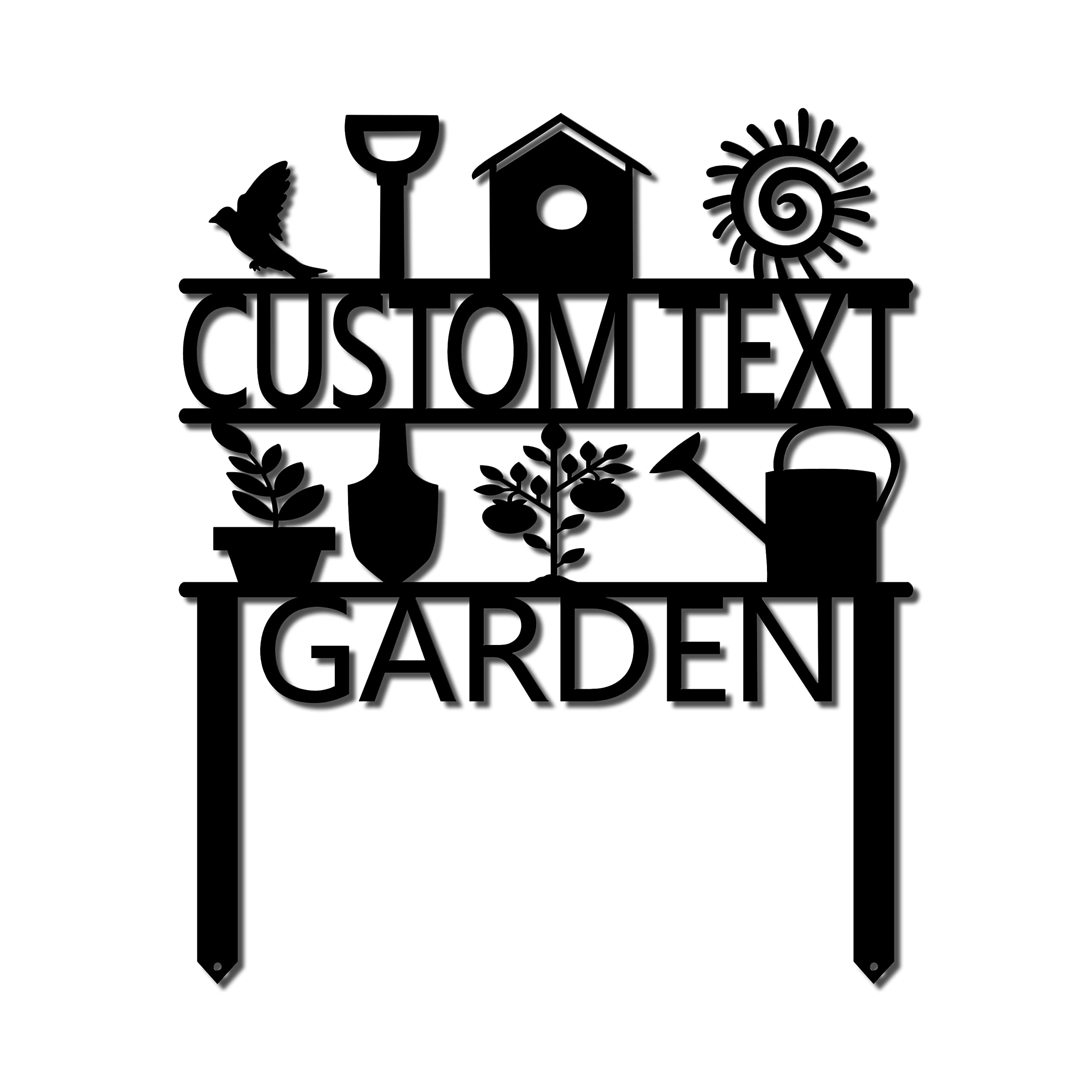 Custom Garden Sign, Garden Sign, Personalized Garden Sign, Garden Stake (17