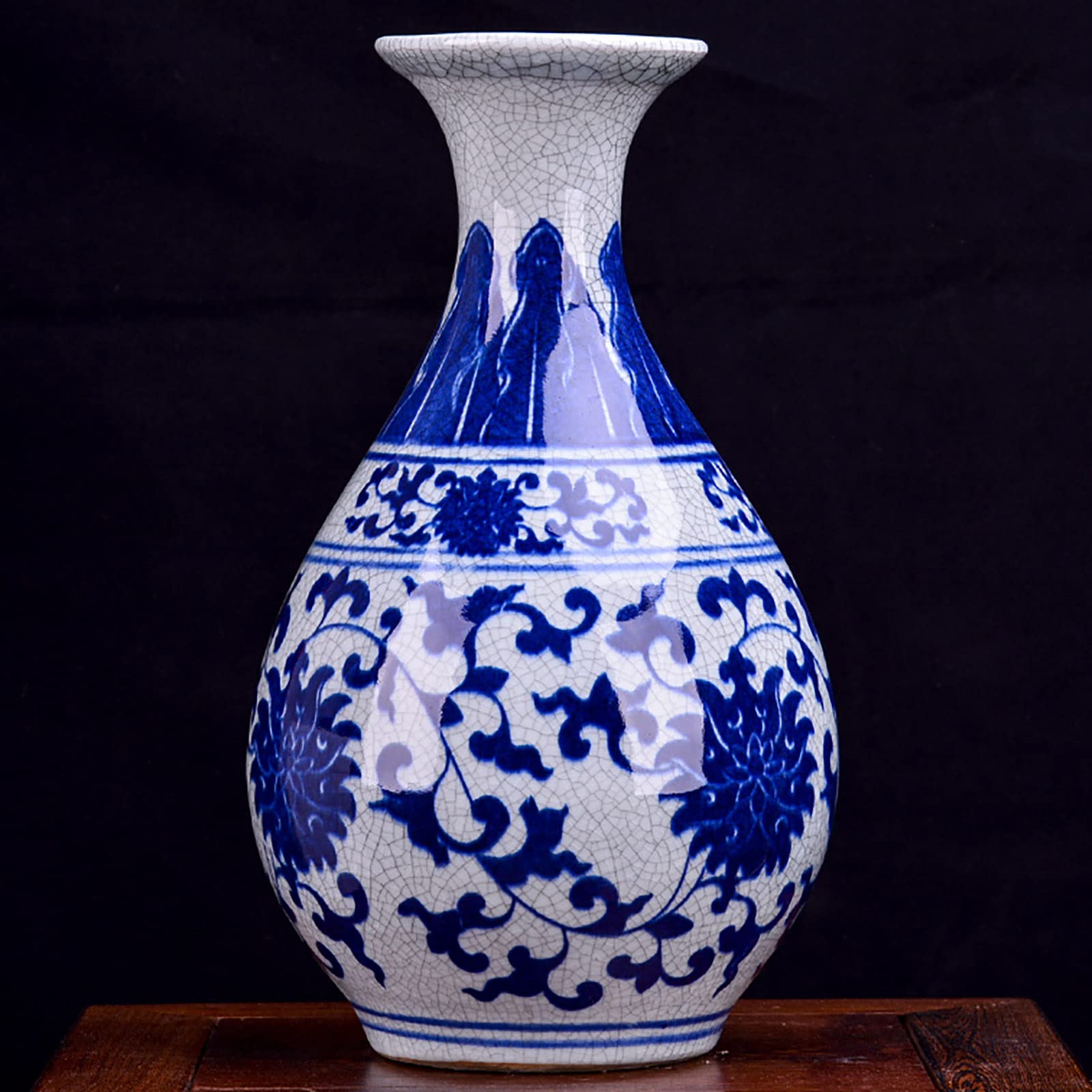 Vaso Decorativi per la Famiglia,Jingdezhen Vaso di Fiori in Ceramica,Vasi Classici in Porcellana Blu e Bianca