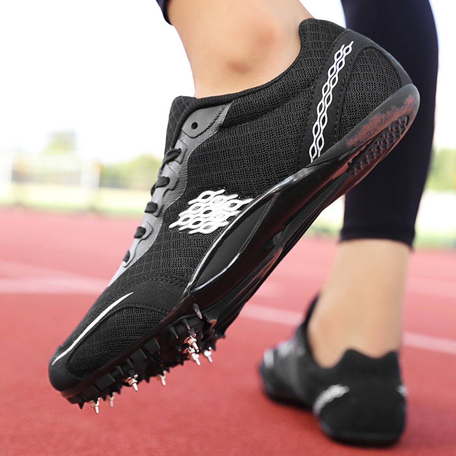 Zapatillas Clavos Atletismo,Atletismo Picos Zapatos,Hombre Y Mujer Zapatillas De Clavos,Zapatillas Profesionales con Clavos para JóVenes,Ligeras,para Running,Saltos Largo,Training