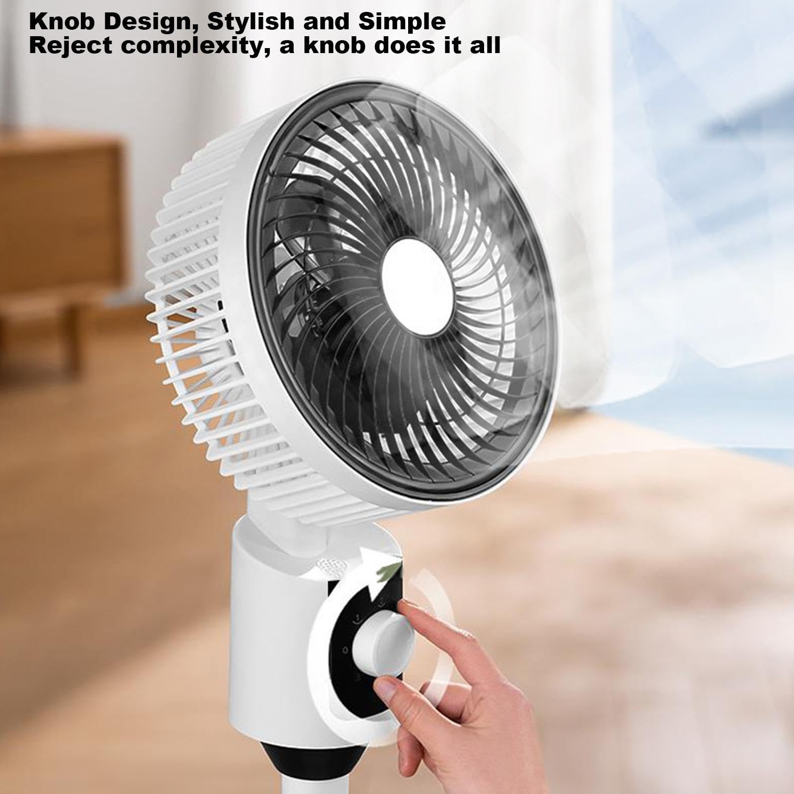 Generico Ventilatore Oscillante Velocità regolabili | Ventilatore Circolante per Casa Per Proprietari, Affittuari, Ufficio Domestico, Dormitori, Camera da , Studio, Officina,