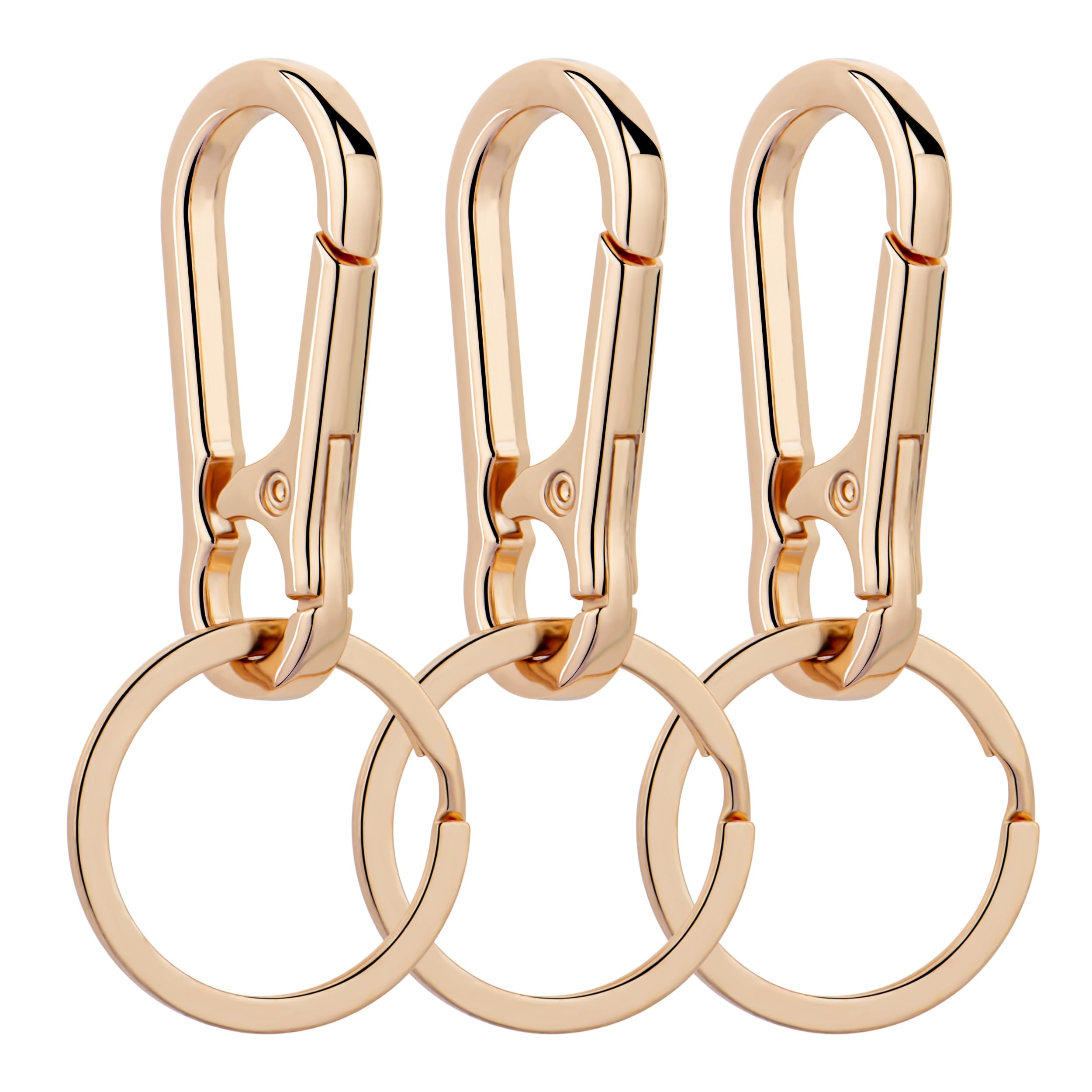 Wikavanli Metal Keychains Keyring Key Chain Ring Clip Holder Organizer for Home Car Keys Key Finder Women Men
