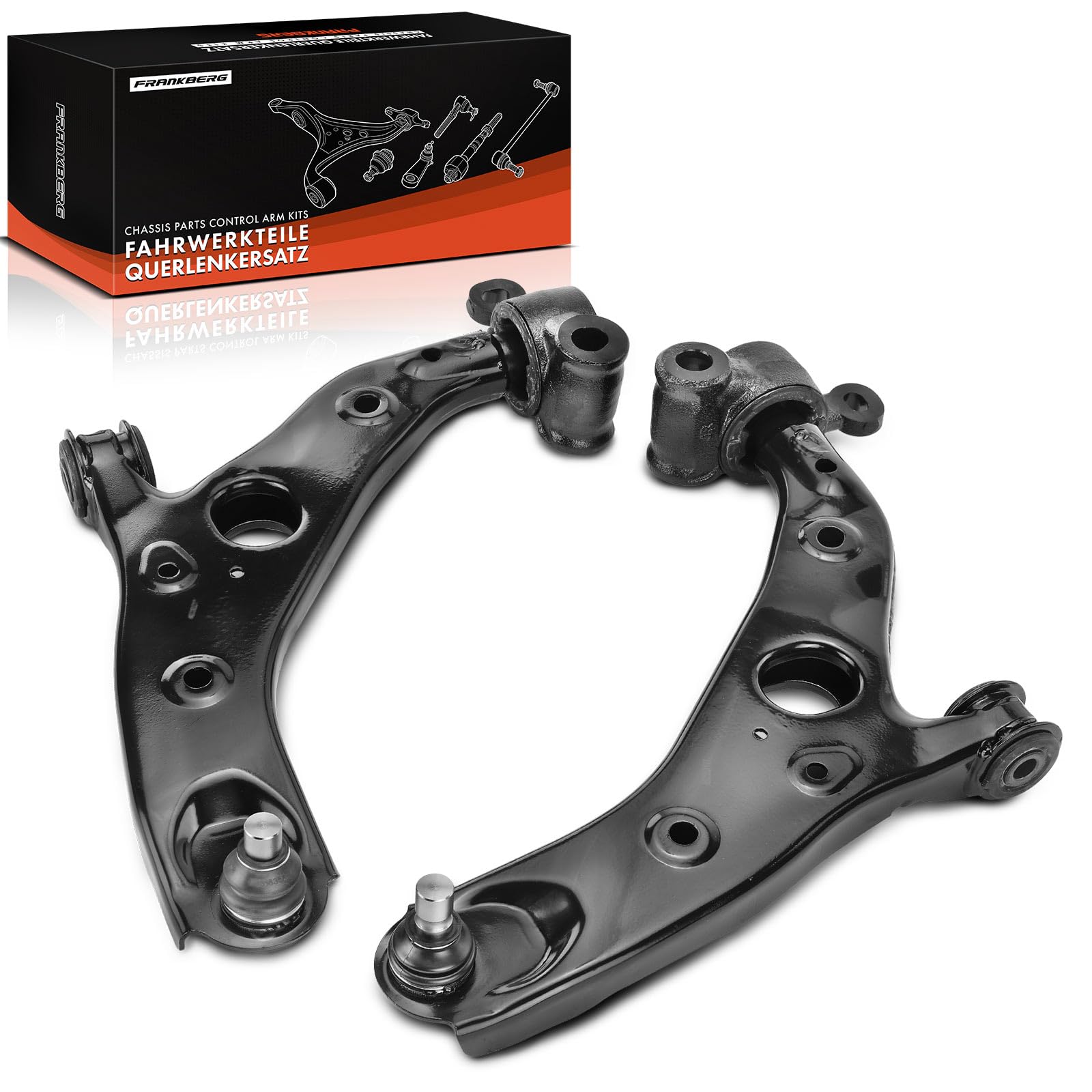 Frankberg 2x Querlenker Radaufhängung Vorne Unten Kompatibel mit 6 Kombi GJ GL 2.0L-2.5L 2012-Heute CX-5 GH KE 2.0L-2.5L 2011-2017 CX-5 Van KE 2.0L-2.5L 2015-2017 Replace# G46C34350