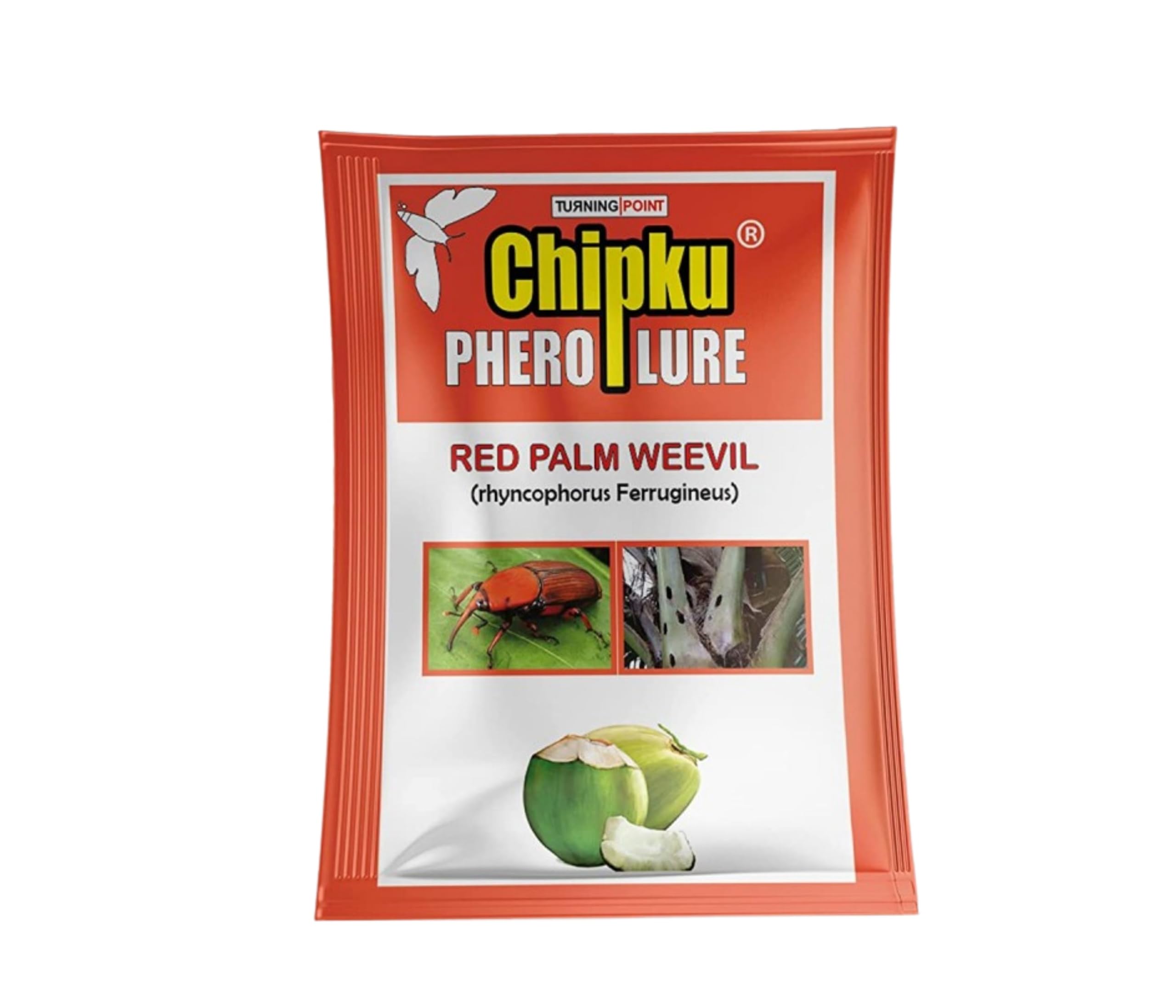 Chipku Pheromone Lure for Red Palm Weevil Pack of 10 Rhynchophorus ferrugineus Coconut Palm Insect Control Organic Farming Product by Turning Point Natural Care