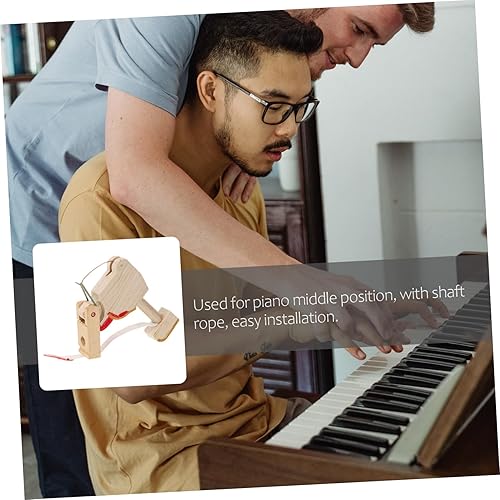 Miniatura 3 de 2 piezas de accesorios de acción, martillo de piano de madera, látigo para piano vertical, accesorios para piano vertical, martillo de piano, colas,