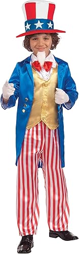 Forum Novelties boys Deluxe Uncle Sam Child Costume