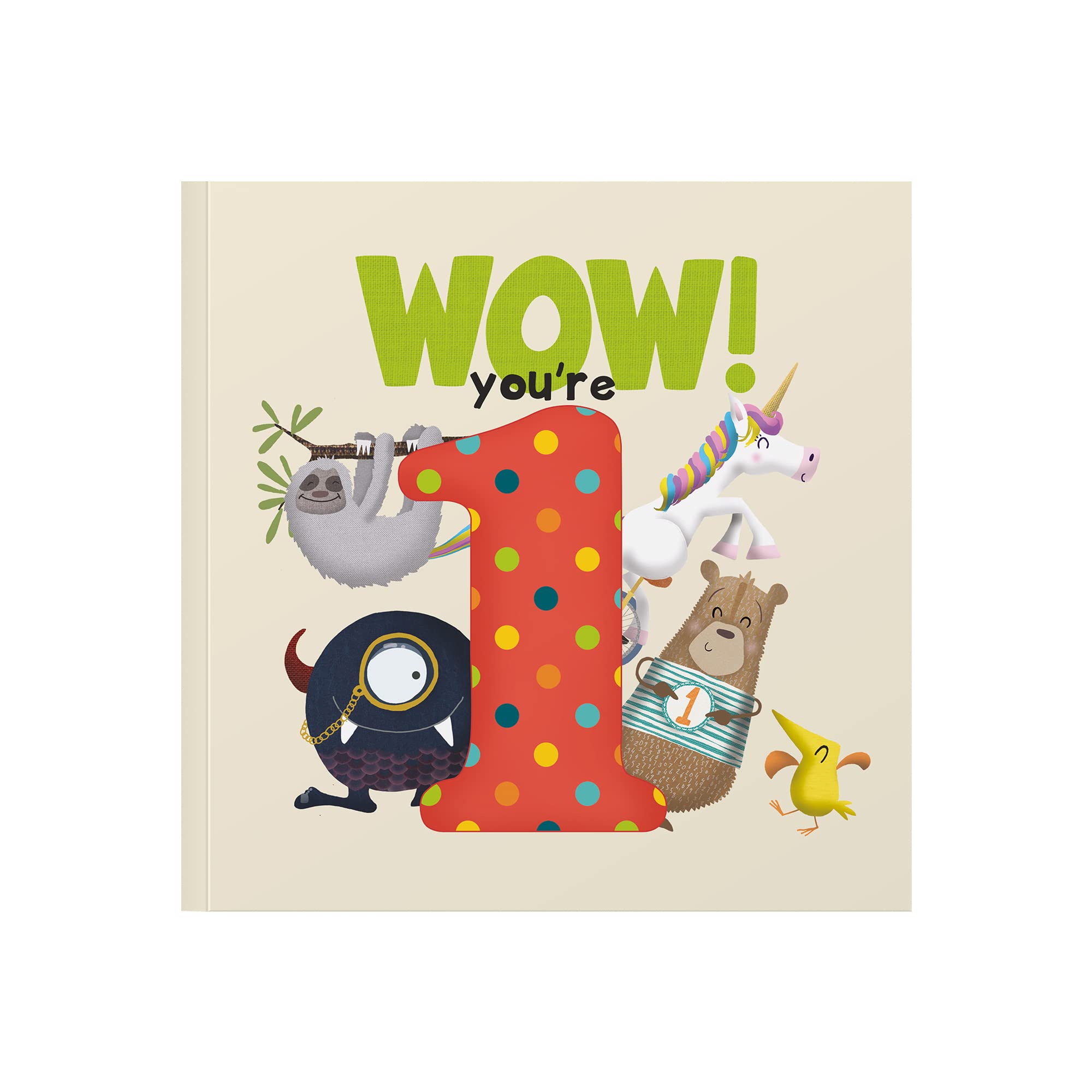 WOW! You're One birthday book by Lucy Tapper - 9781907860461