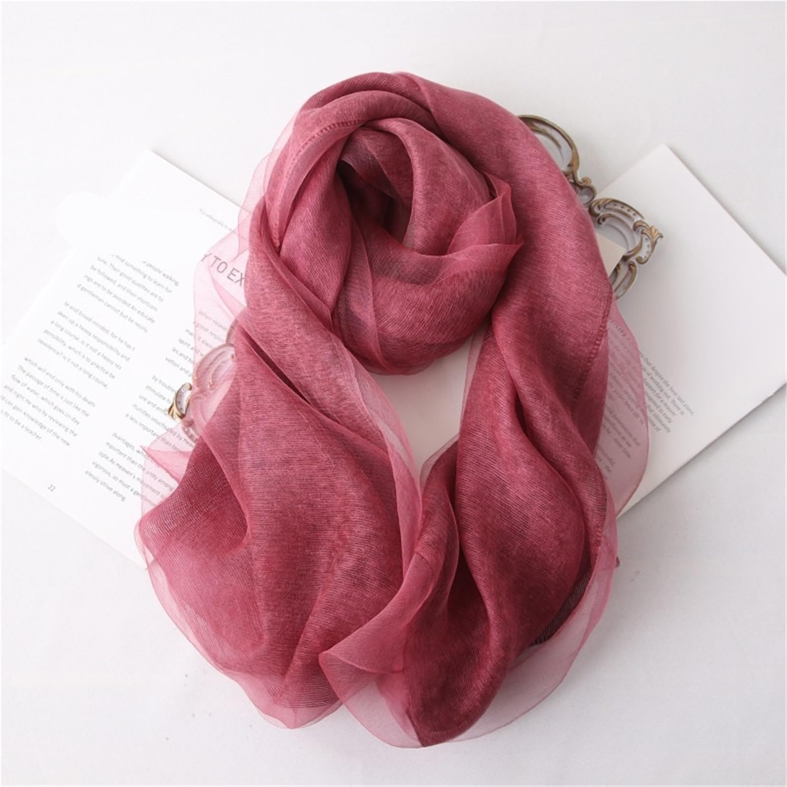 Foulard estivo Versione Sciarpa In Seta E Lana Mohair Doppio Strato Gelso Con Scialle Cheongsam Estivo