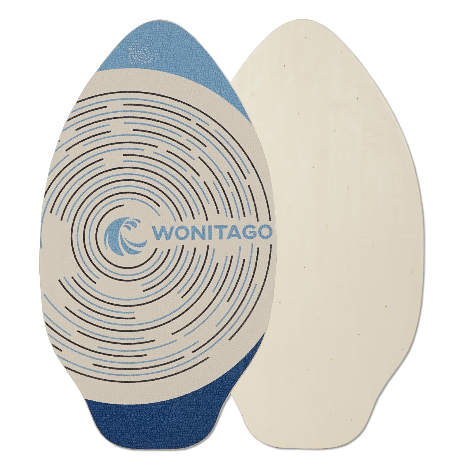 Skimboard mit EVA-Griffpolster und hochglänzendem Klarlack, Skimboards aus Holz für Kinder, Jugendliche und Erwachsene