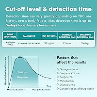 Vista 4 de Easy@Home Kit de Prueba de Drogas THC para Orina - Kit de Prueba de Marihuana Paquete de 3, Nivel de Corte de 50 ng/ml THC Panel Individual en Casa