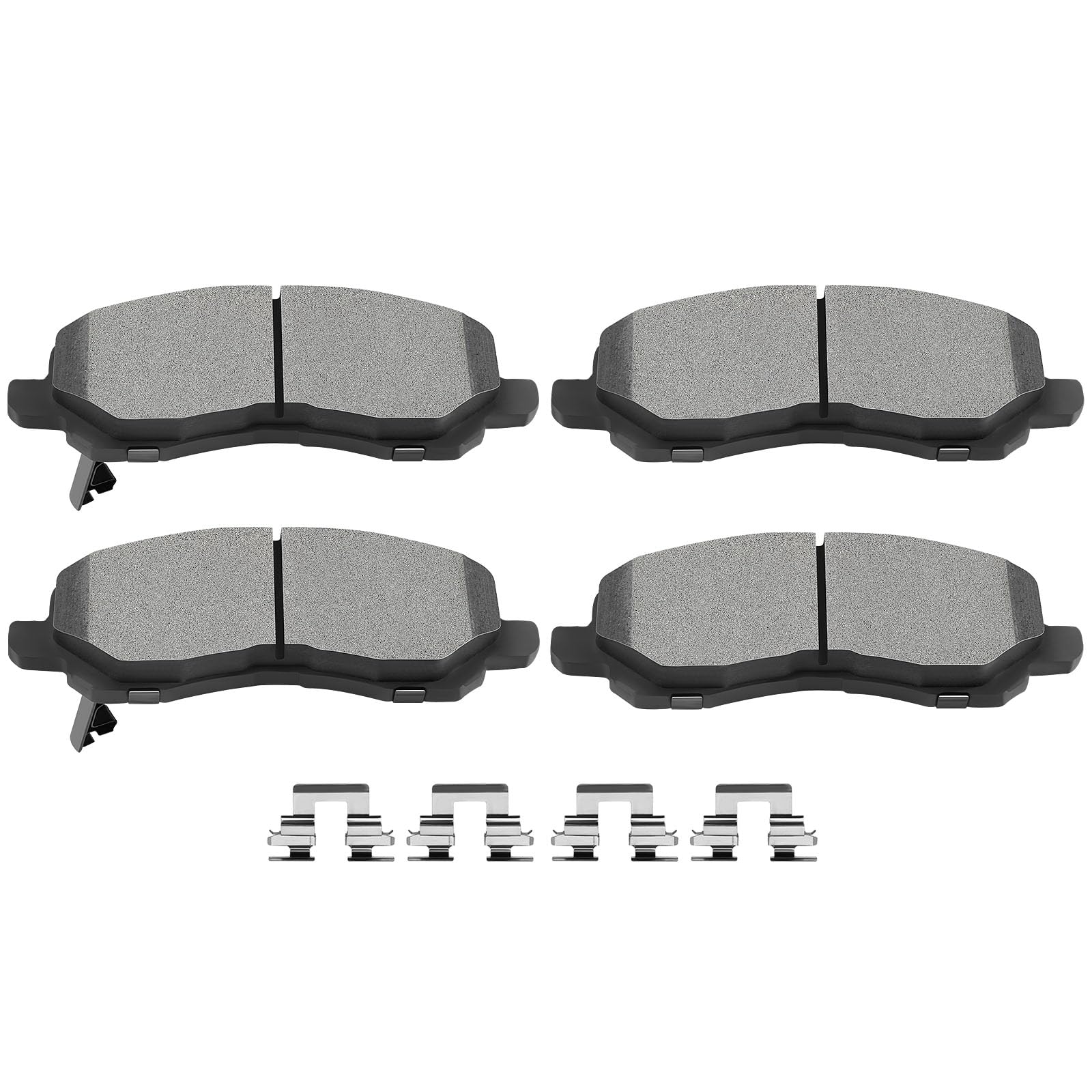 SCITOO D866 Front Ceramic Brake Pads Sets Fit For Chrysler 200/Sebring,For Dodge Avenger/Caliber/Stratus,For Jeep Compass/Patriot,For Mitsubishi Eclipse/Galant/Lancer/Outlander/Outlander Sport/RVR