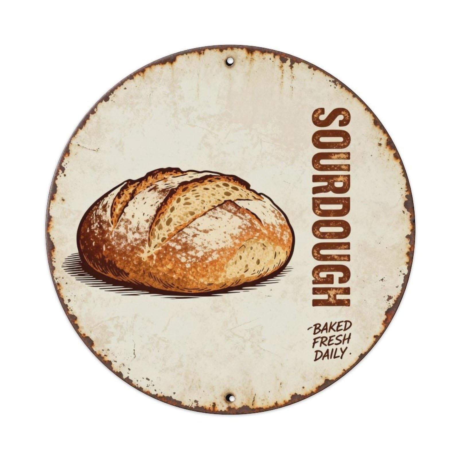 Sourdough Metal Tin Sign Plaque