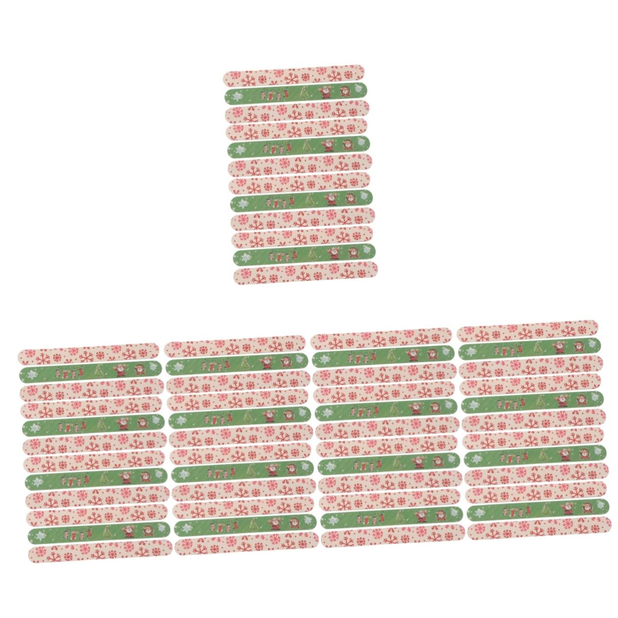 Beavorty 5 Set Di Lime Per Unghie Lucidatrici Per Manicure Natalizie Lime Per Unghie Natalizie Set Di Grane Per Donne E Ragazze 12 Pezzi * 5