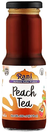 Miniatura 5 de Rani - Té de durazno de 6.7 fl oz (6.8 fl oz), botella de vidrio, paquete de 2 bebidas de frutas indias  Vegano  Sin gluten  Sin OMG  Origen indio