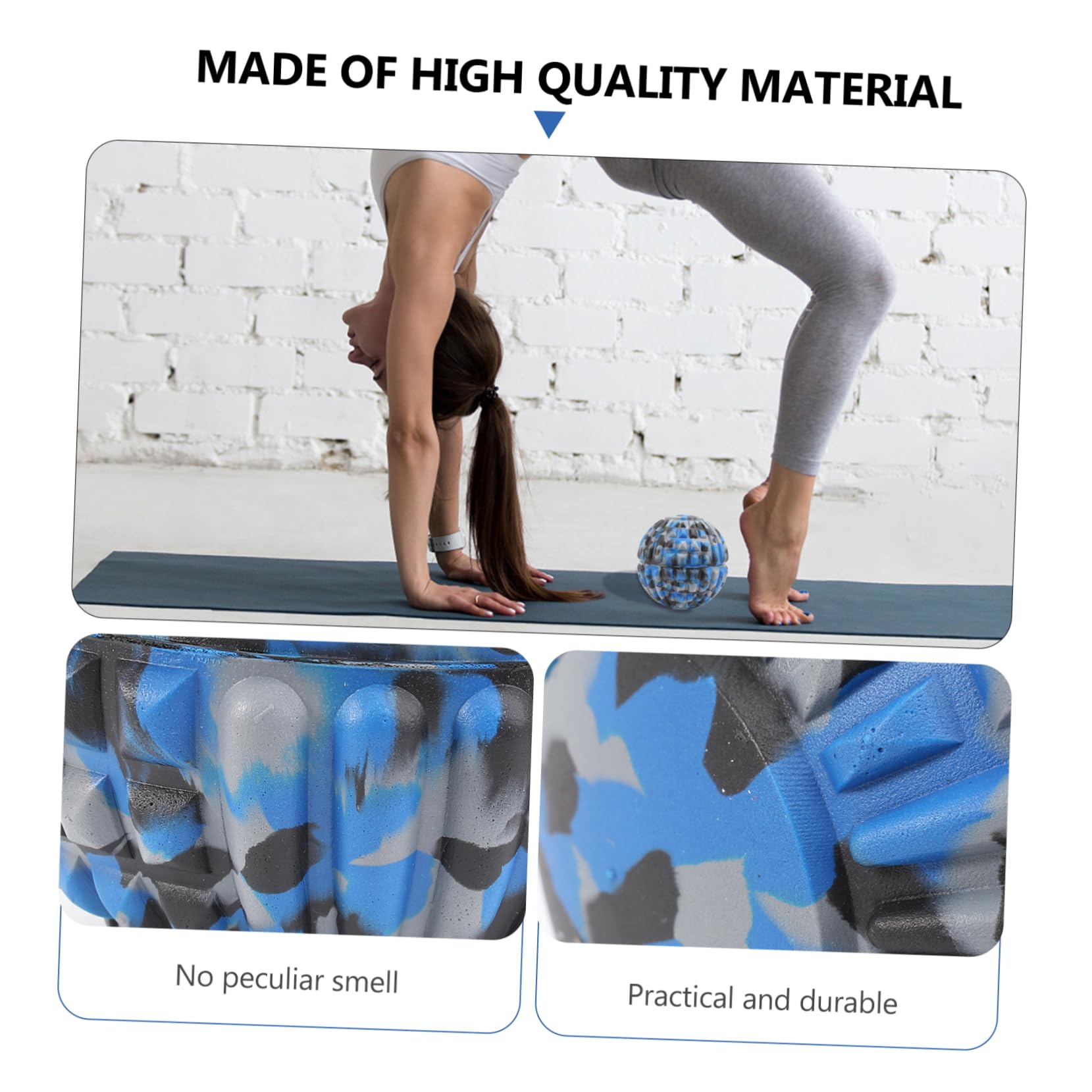 Beavorty 2 Stücke Fitness Roller Tiefe Gewebe Massage Yoga Für Fuß Trigger Punkt Massage Kein Geruch Einfach Zu Bedienen