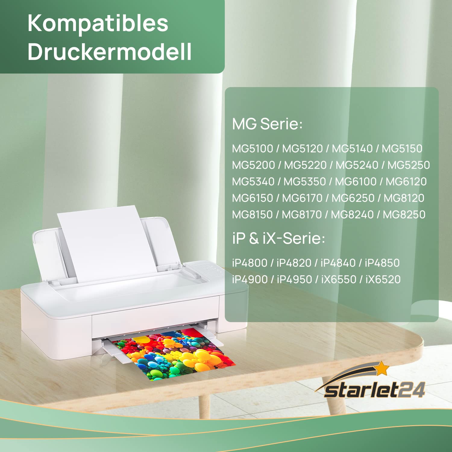 10x 525XL 526XL Cartucce Compatibili per Canon PGI-525 CLI-526 per Canon Pixma iP-4800, iP-4850, iP-4900, iP-4950, iX-6550, MG-5140, 5150, 5250, 5350, 6150, 6250, 8150, 8250, MX-715, MX-880
