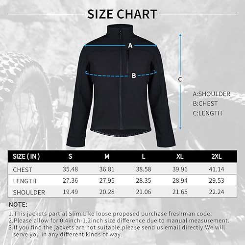 Miniatura 6 de Mens Cycling Jacket Running Fleece Windproof Reflective Warm Up Thermal Bike Jackets
