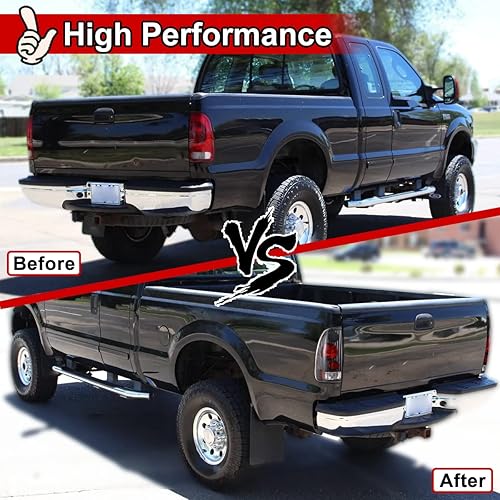 Miniatura 8 de Nixon Offroad Luces traseras para Ford F-150 F-250 F-350 1997 1998 1999 2000 2001 2002 2003, luces traseras halógenas de repuesto para automóvil, 1