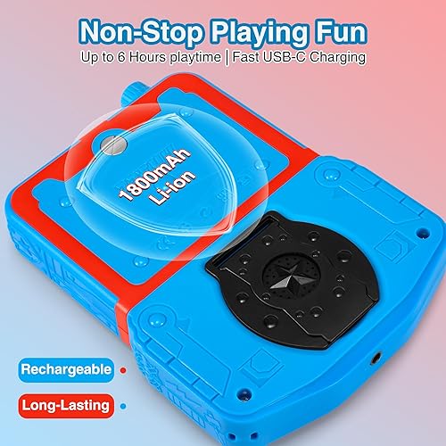 Miniatura 4 de Consola de videojuegos portátil para niños, 220 juegos clásicos retro integrados, reproductor de mano Plug & Play con pantalla IPS de 3.5 pulgadas,