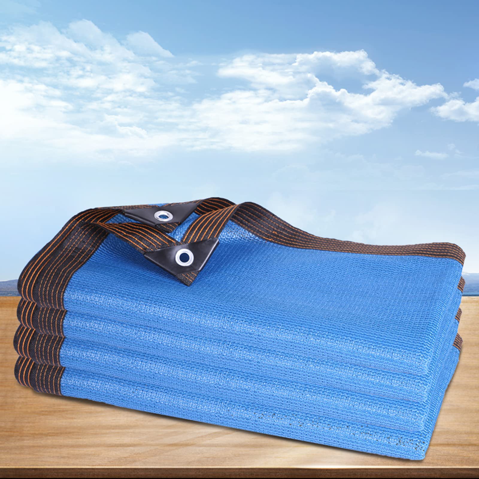 Bâche en maille pour isolation thermique du jardin bleu 5x10m