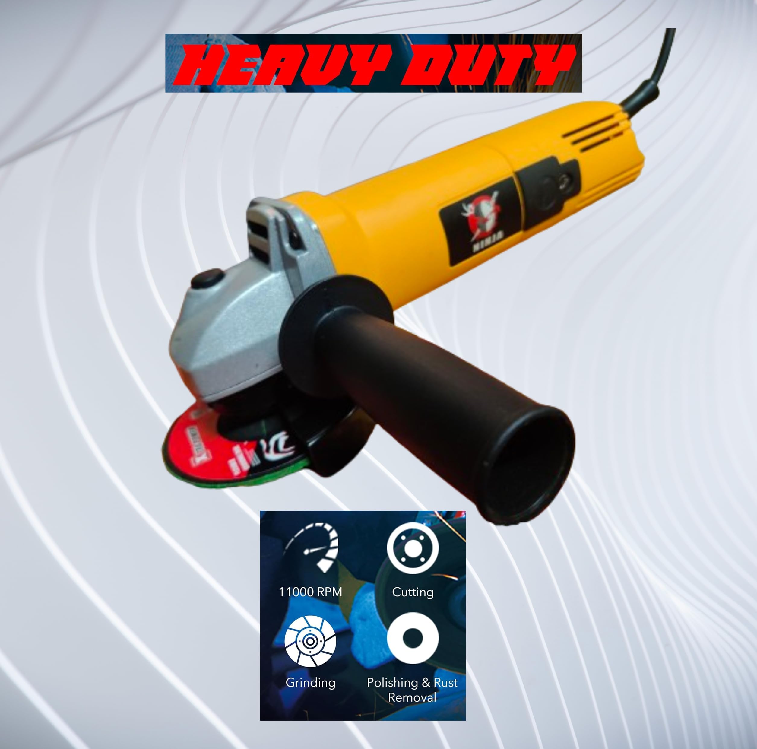 XTOOLS Angle Grinder, 850W, 4 Inch (100mm), 11000 RPM, 3-Position Handle for Grinding, Cutting, Stripping & Polishing, with Protective Guard and Side Switch(With Freebies) GrindForce X EdgePro X (B0D2BBG6CD) Amazon Price History, Amazon Price Tracker