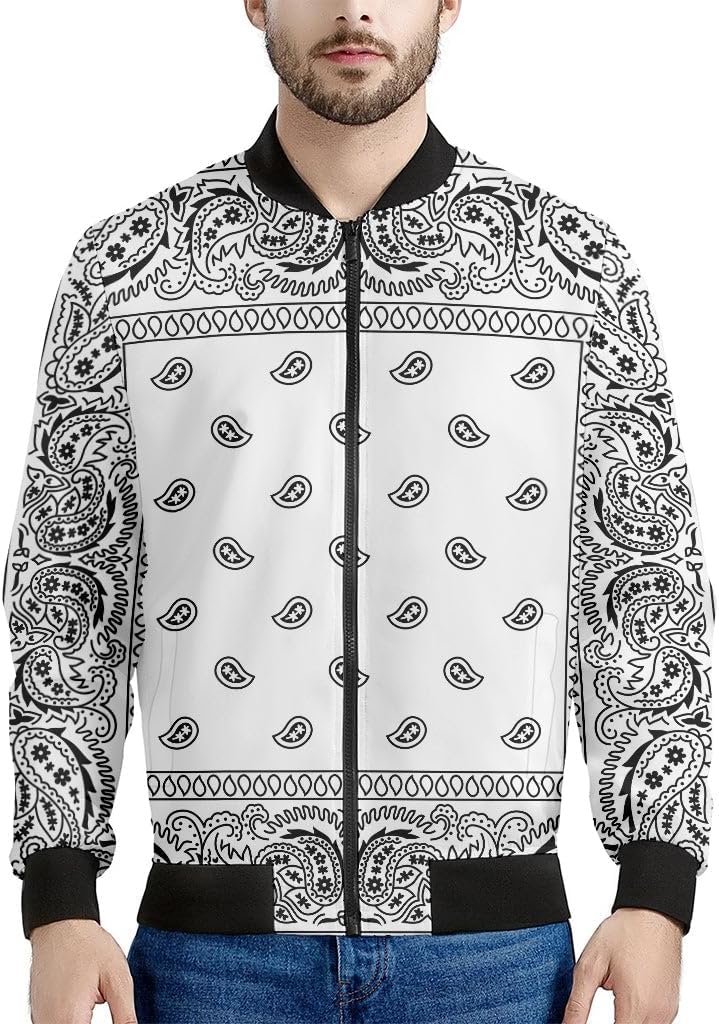 Lights Star Pattern Print Men's Bomber Jacket