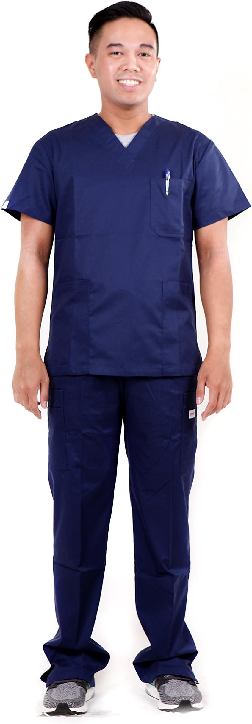 BNZR MedWear Men's Scrub Top Medical Uniform