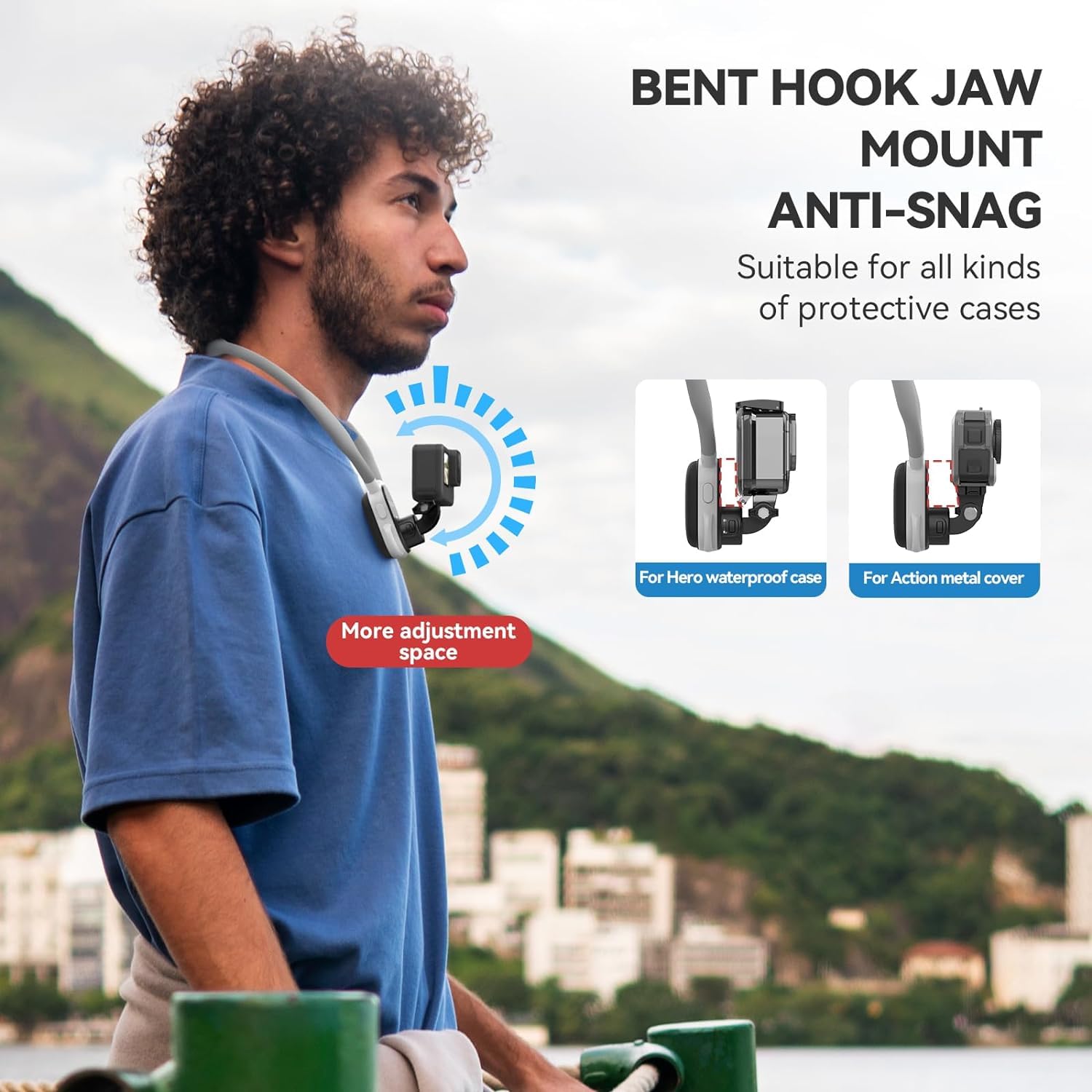 TELESIN Quick Release Neck Mount For Action Cameras (2.0 - View #3