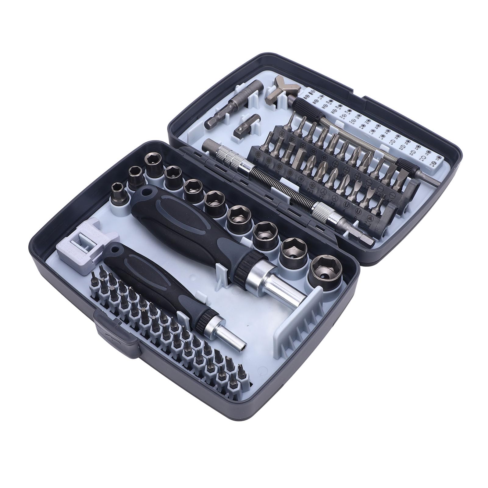 68 en 1 Ratchet destornillador conjunto de alta dureza CRV acero múltiples sockets y bits de reparación kit de bicicleta para bicicleta mantenimiento electrónico